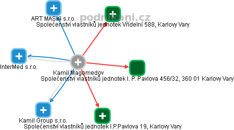 Kamil Magomedov - Vizualizace  propojení osoby a firem v obchodním rejstříku