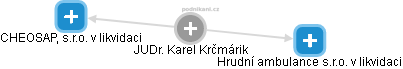  Karel K. - Vizualizace  propojení osoby a firem v obchodním rejstříku