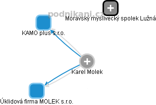 Karel Molek - Vizualizace  propojení osoby a firem v obchodním rejstříku
