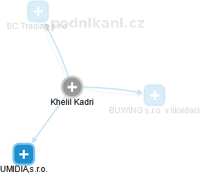 Khelil Kadri - Vizualizace  propojení osoby a firem v obchodním rejstříku