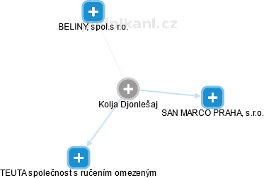 Kolja Djonlešaj - Vizualizace  propojení osoby a firem v obchodním rejstříku