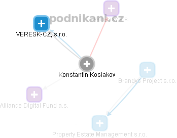 Konstantin Kosiakov - Vizualizace  propojení osoby a firem v obchodním rejstříku