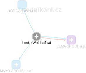 Lenka Waldaufová - Vizualizace  propojení osoby a firem v obchodním rejstříku