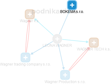 LEONA WAGNER - Vizualizace  propojení osoby a firem v obchodním rejstříku