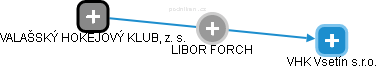 LIBOR FORCH - Vizualizace  propojení osoby a firem v obchodním rejstříku