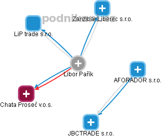 Libor Pařík - Vizualizace  propojení osoby a firem v obchodním rejstříku