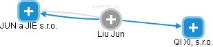 Liu Jun - Vizualizace  propojení osoby a firem v obchodním rejstříku