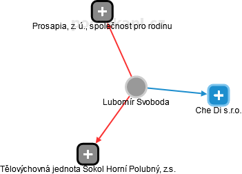  Lubomír S. - Vizualizace  propojení osoby a firem v obchodním rejstříku