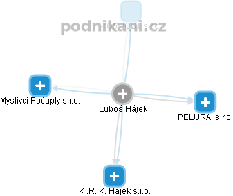  Luboš H. - Vizualizace  propojení osoby a firem v obchodním rejstříku