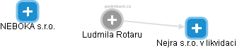 Ludmila Rotaru - Vizualizace  propojení osoby a firem v obchodním rejstříku