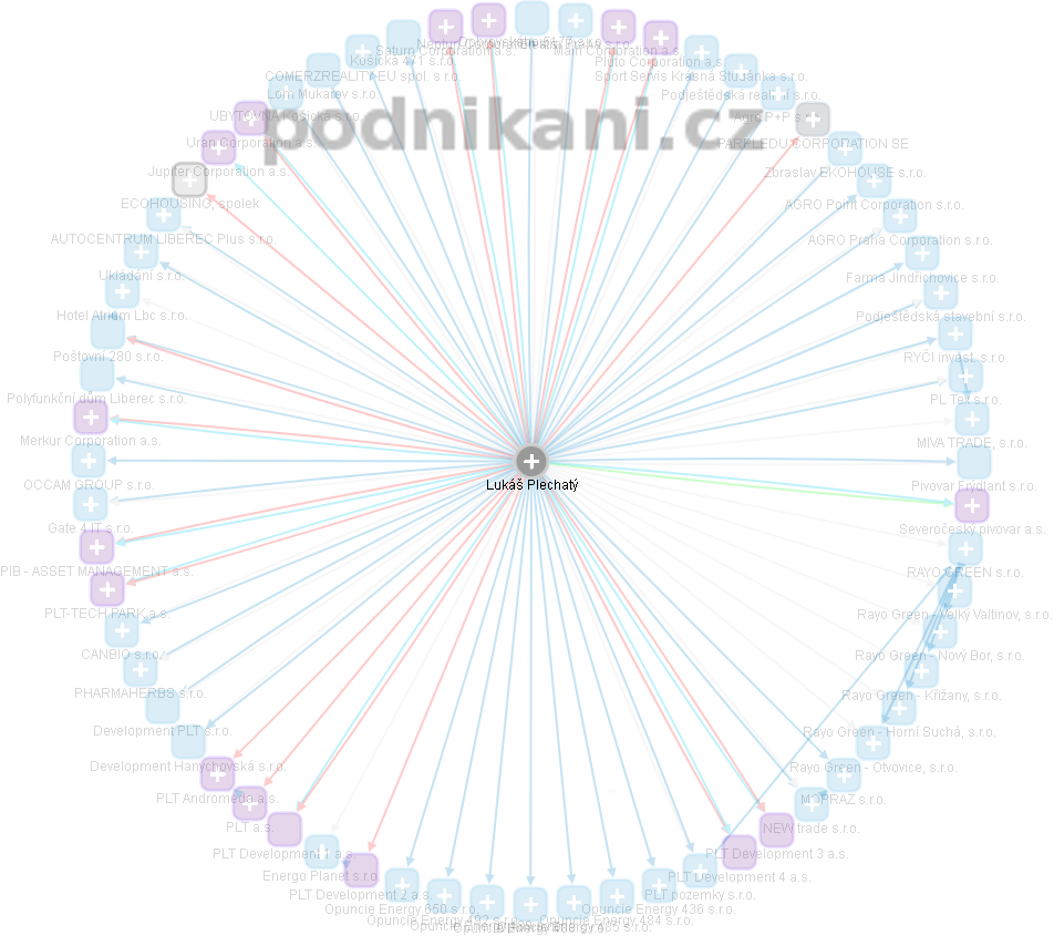 Lukáš Plechatý - Vizualizace  propojení osoby a firem v obchodním rejstříku