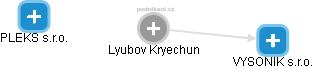 Lyubov Kryechun - Vizualizace  propojení osoby a firem v obchodním rejstříku