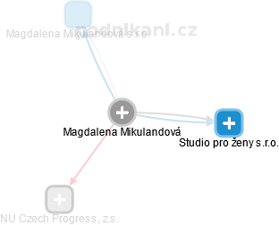 Magdalena Mikulandová - Vizualizace  propojení osoby a firem v obchodním rejstříku