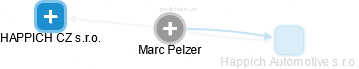  Marc P. - Vizualizace  propojení osoby a firem v obchodním rejstříku
