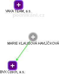 MARIE KLAUSOVÁ HAVLÍČKOVÁ - Vizualizace  propojení osoby a firem v obchodním rejstříku