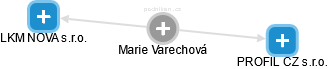 Marie Varechová - Vizualizace  propojení osoby a firem v obchodním rejstříku