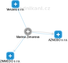 Marina Zimareva - Vizualizace  propojení osoby a firem v obchodním rejstříku