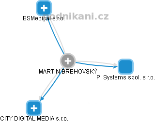 MARTIN BREHOVSKÝ - Vizualizace  propojení osoby a firem v obchodním rejstříku