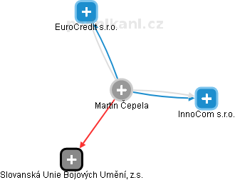 Martin Čepela - Vizualizace  propojení osoby a firem v obchodním rejstříku