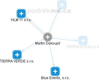 Martin Dokoupil - Vizualizace  propojení osoby a firem v obchodním rejstříku