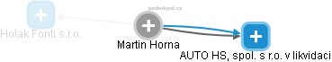 Martin Horna - Vizualizace  propojení osoby a firem v obchodním rejstříku