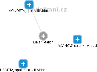 Martin Malich - Vizualizace  propojení osoby a firem v obchodním rejstříku