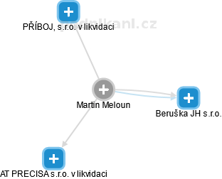 Martin Meloun - Vizualizace  propojení osoby a firem v obchodním rejstříku