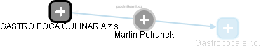 Martin P. - Vizualizace  propojení osoby a firem v obchodním rejstříku