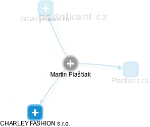 Martin Plaštiak - Vizualizace  propojení osoby a firem v obchodním rejstříku