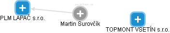 Martin Surovčík - Vizualizace  propojení osoby a firem v obchodním rejstříku