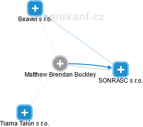 Matthew Brendan Buckley - Vizualizace  propojení osoby a firem v obchodním rejstříku