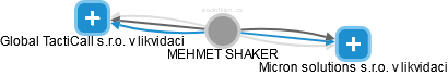 MEHMET SHAKER - Vizualizace  propojení osoby a firem v obchodním rejstříku
