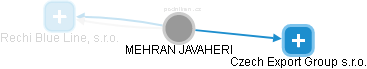 MEHRAN JAVAHERI - Vizualizace  propojení osoby a firem v obchodním rejstříku