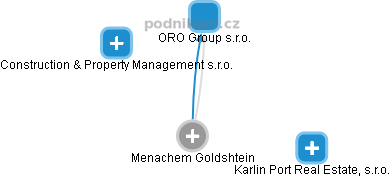Menachem Goldshtein - Vizualizace  propojení osoby a firem v obchodním rejstříku