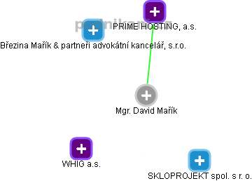 David Mařík - Vizualizace  propojení osoby a firem v obchodním rejstříku