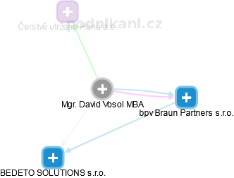 David Vosol - Vizualizace  propojení osoby a firem v obchodním rejstříku