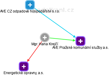 Hana Krejčí - Vizualizace  propojení osoby a firem v obchodním rejstříku