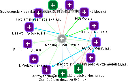 DAVID RYKR - Vizualizace  propojení osoby a firem v obchodním rejstříku