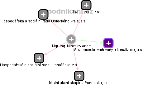 MIroslav Andrt - Vizualizace  propojení osoby a firem v obchodním rejstříku