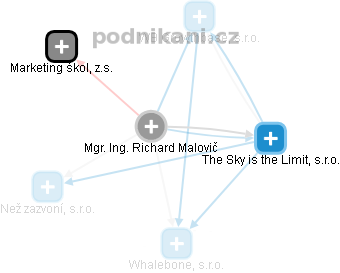 Richard Malovič - Vizualizace  propojení osoby a firem v obchodním rejstříku
