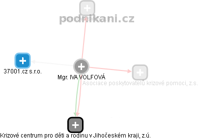 IVA VOLFOVÁ - Vizualizace  propojení osoby a firem v obchodním rejstříku