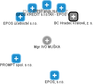 IVO MUŠKA - Vizualizace  propojení osoby a firem v obchodním rejstříku