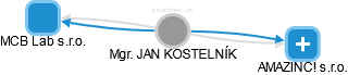 JAN KOSTELNÍK - Vizualizace  propojení osoby a firem v obchodním rejstříku