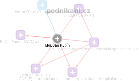 Jan Kubín - Vizualizace  propojení osoby a firem v obchodním rejstříku