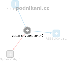 Jitka Mannsbartová - Vizualizace  propojení osoby a firem v obchodním rejstříku