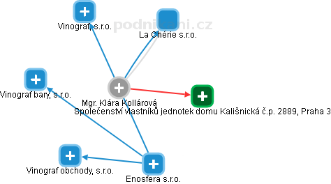 Klára Kollárová - Vizualizace  propojení osoby a firem v obchodním rejstříku