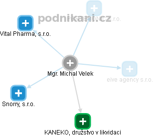 Michal Velek - Vizualizace  propojení osoby a firem v obchodním rejstříku