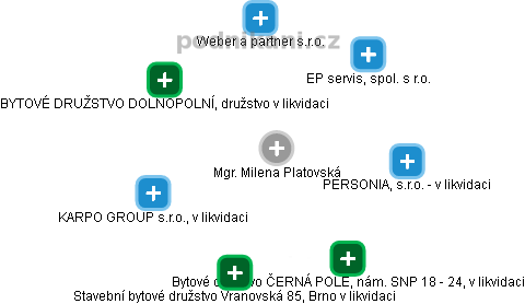 Milena Platovská - Vizualizace  propojení osoby a firem v obchodním rejstříku