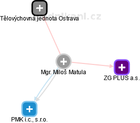  Miloš M. - Vizualizace  propojení osoby a firem v obchodním rejstříku