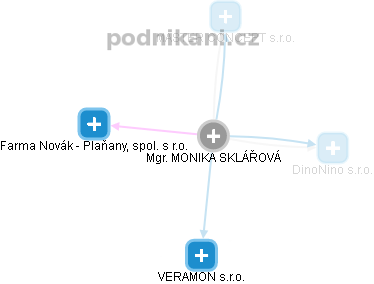 MONIKA SKLÁŘOVÁ - Vizualizace  propojení osoby a firem v obchodním rejstříku